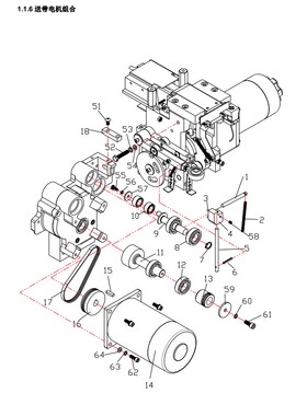 永创MH_301A机台用3槽轮适配传动带116J3PU多沟带290MM