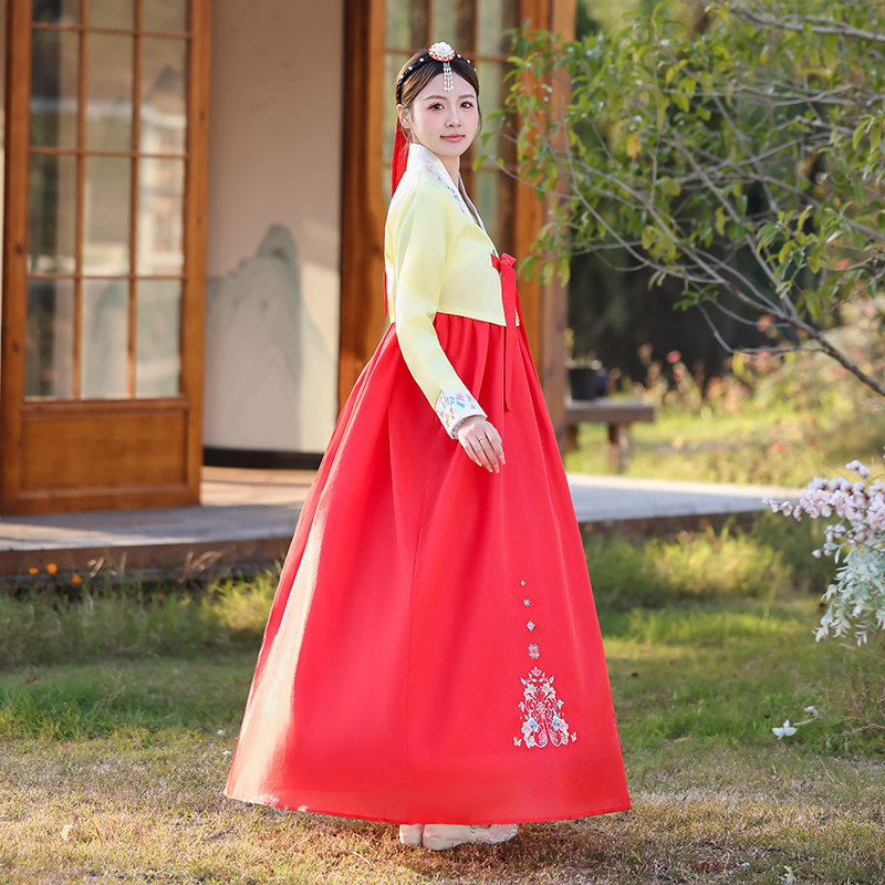 韩服摄影舞蹈演出服装朝鲜族古装