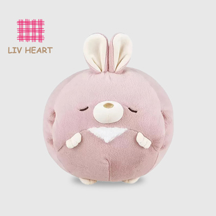 日本LIVHEART 森林咖啡馆 兔子玩偶暖手毛绒玩具抱枕睡觉娃娃公仔