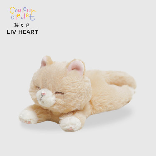 联名LIVHEART 茶米猫和朋友们 橘猫毛绒玩具睡觉抱枕猫咪玩偶礼物