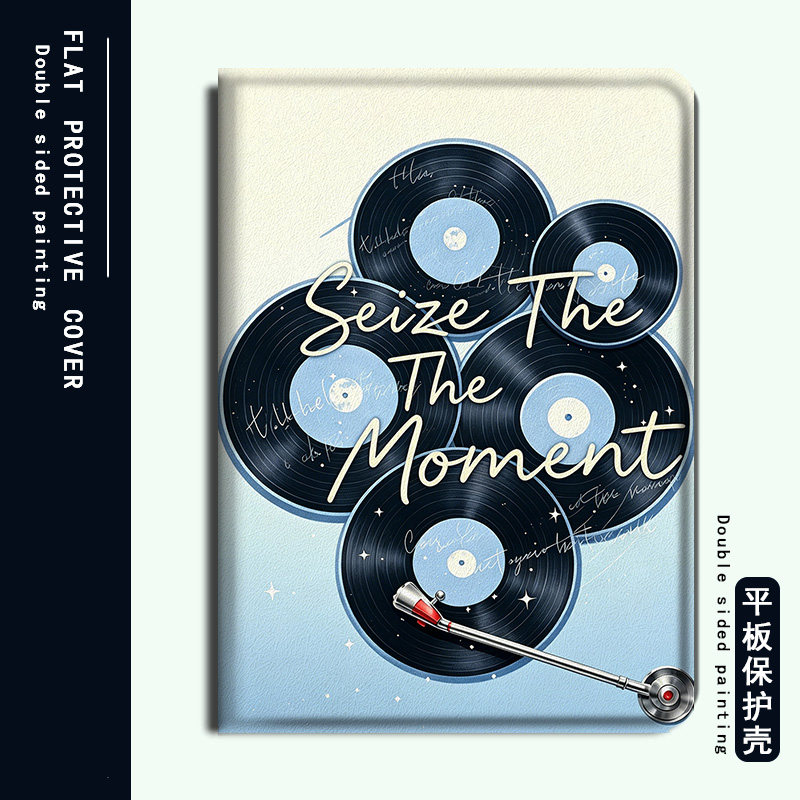 适用简约唱片步步高A7创意英文S2/S3/S5Pro学习机11.6寸保护壳X2卡通潮S6/S7/S8新款Pro家教机XPAD防摔平板套