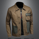 高端新款时尚潮牌简约休闲夹克男外套翻领上衣D218-JK729-P135，男装夹克，电商D218