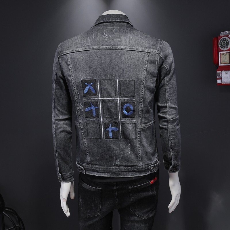 2021春款水洗长袖弹力牛仔夹克外套刺绣牛仔衣男QT5031-288-P135,男装夹克,电商D218