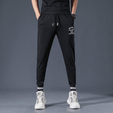 2021春夏新款刺绣潮牌弹力休闲裤男修身束脚裤QT5031-9510-P85，男装休闲裤，电商D218