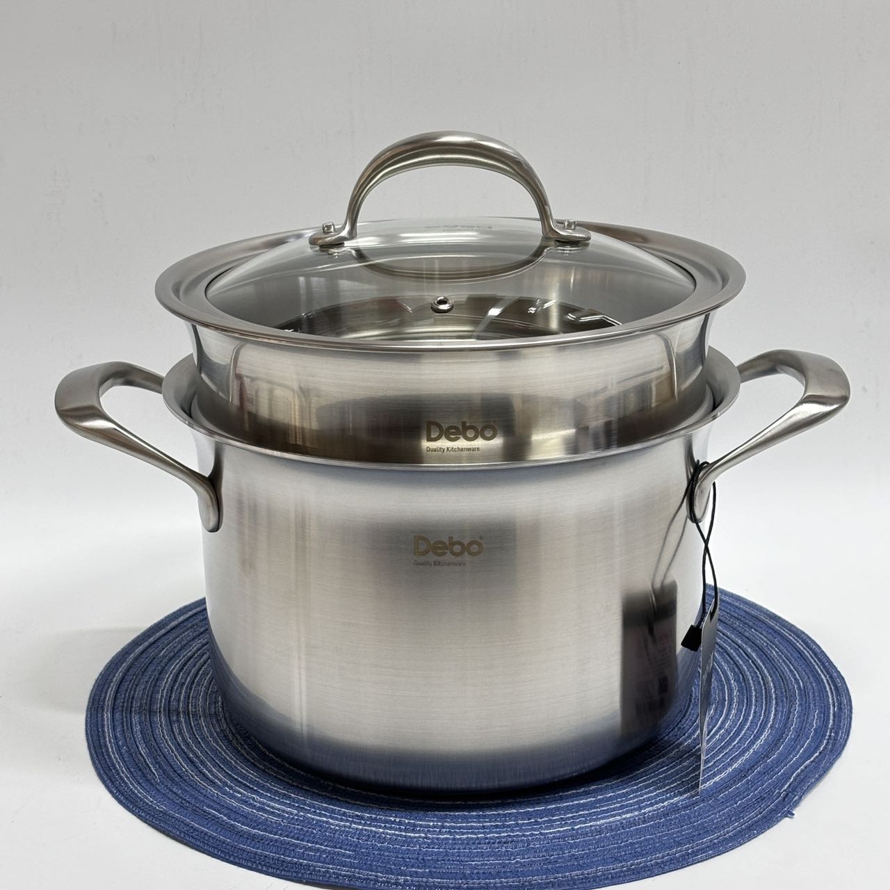 Debo德铂316不锈钢蒸锅无涂层家用加厚煮汤锅电磁炉通用24cm