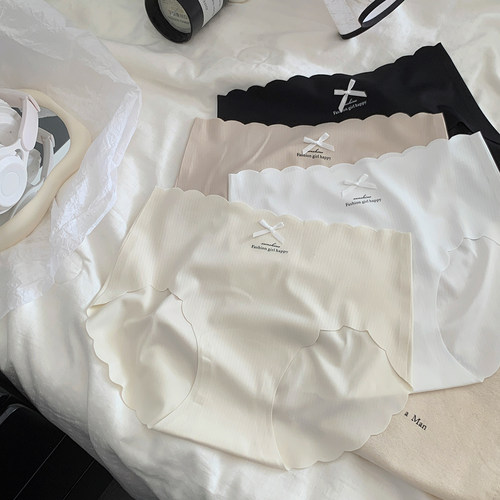 宅家舒适 冰丝内裤女无痕高腰透气速干三角裤2025新款舒适简约