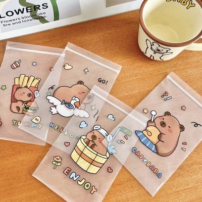 可爱卡皮巴拉自封袋糖果包装袋