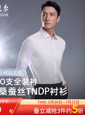雅戈尔长袖商务绅士衬衫