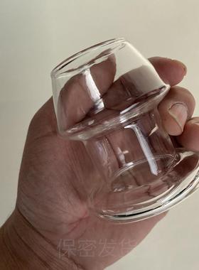 A self-pleasuring toy made of glass for use inside the anus.