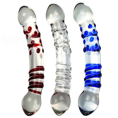 Glass-made femalemasturbation toy fake phallus adult product