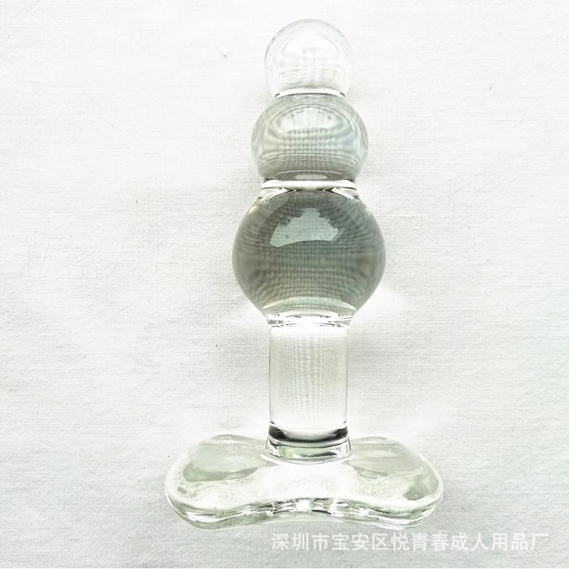 Glass-made femalemasturbation toy fake phallus adult product