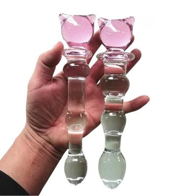 Glass-made femalemasturbation toy fake phallus adult product
