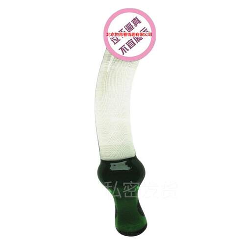 Glass-made femalemasturbation toy fake phallus adult product