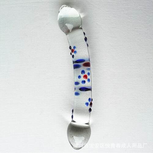Glass-made femalemasturbation toy fake phallus adult product