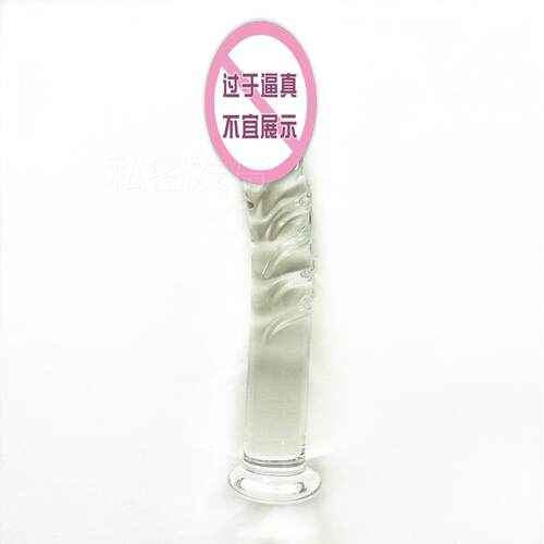 Glass-made femalemasturbation toy fake phallus adult product