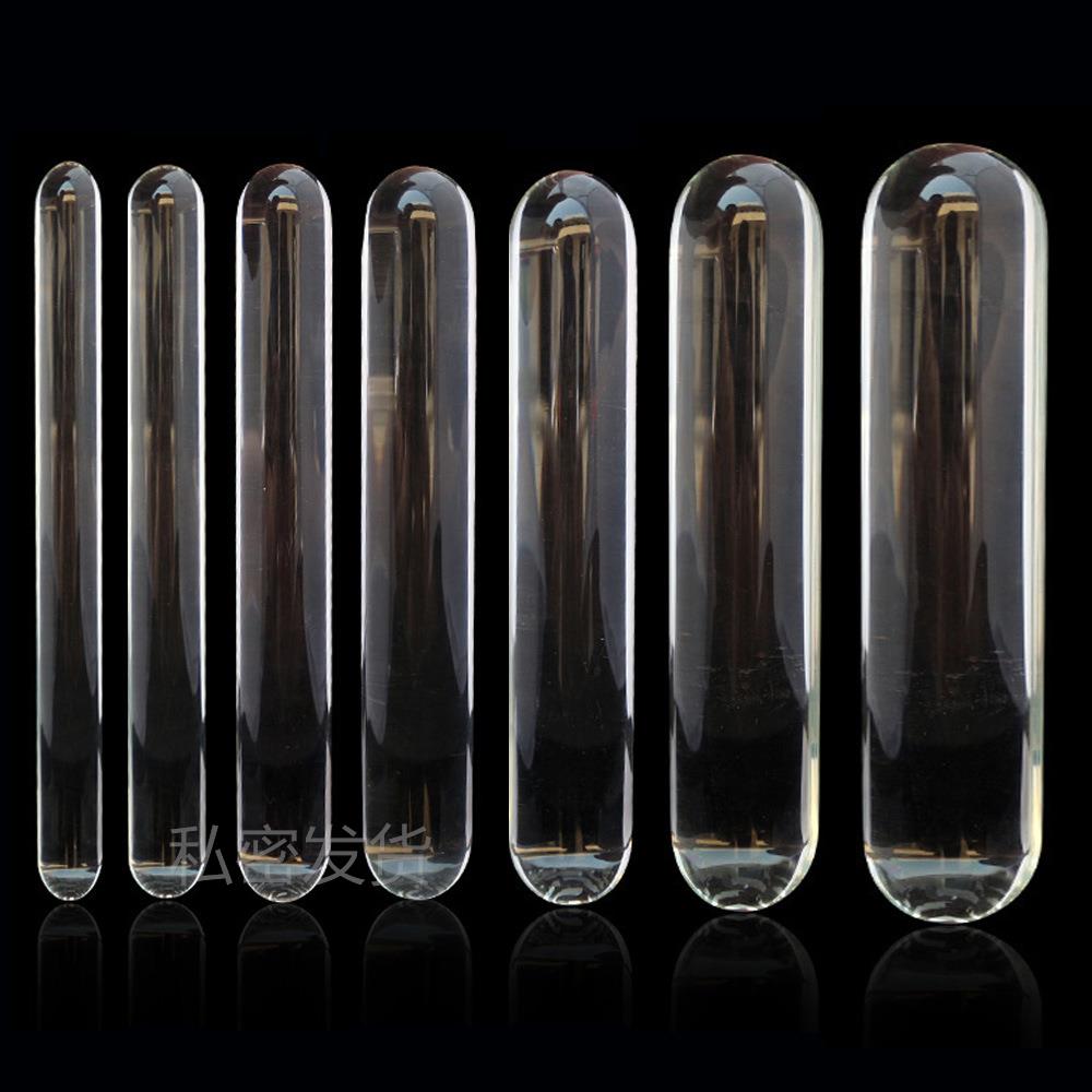Glass-made female masturbation toy fake phallus adult produc