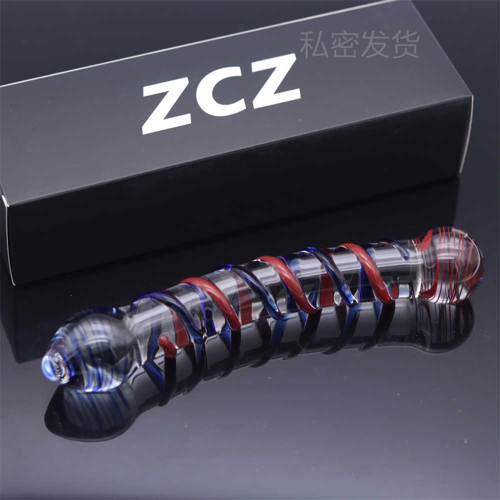 Glass-made femalemasturbation toy fake phallus adult product