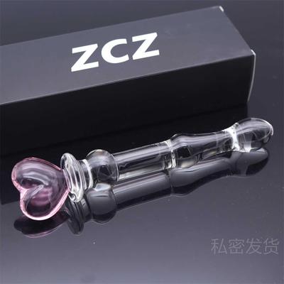 Glass-made femalemasturbation toy fake phallus adult product