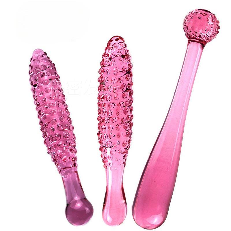 Glass-made female masturbation toy fake phallus adult produc