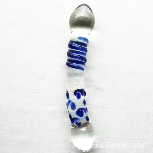 Glass-made femalemasturbation toy fake phallus adult product