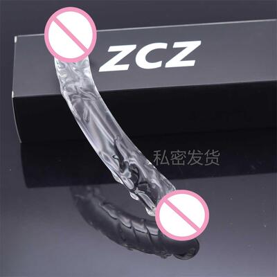 Glass-made femalemasturbation toy fake phallus adult product
