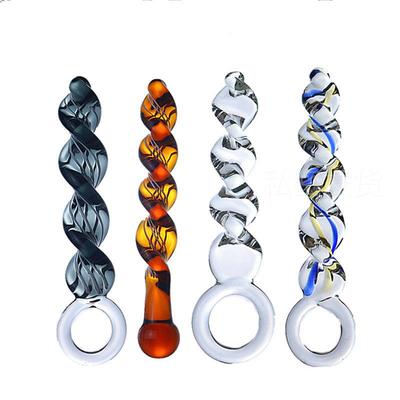 Glass-made femalemasturbation toy fake phallus adult product