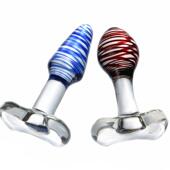 glass masturbation made used anus toy