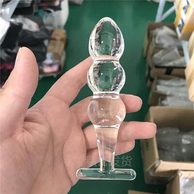 Glass-made femalemasturbation toy fake phallus adult product