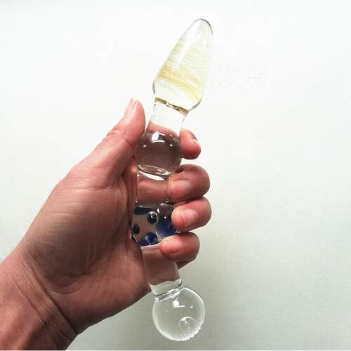 Glass-made femalemasturbation toy fake phallus adult product