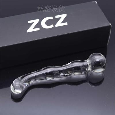Glass-made femalemasturbation toy fake phallus adult product