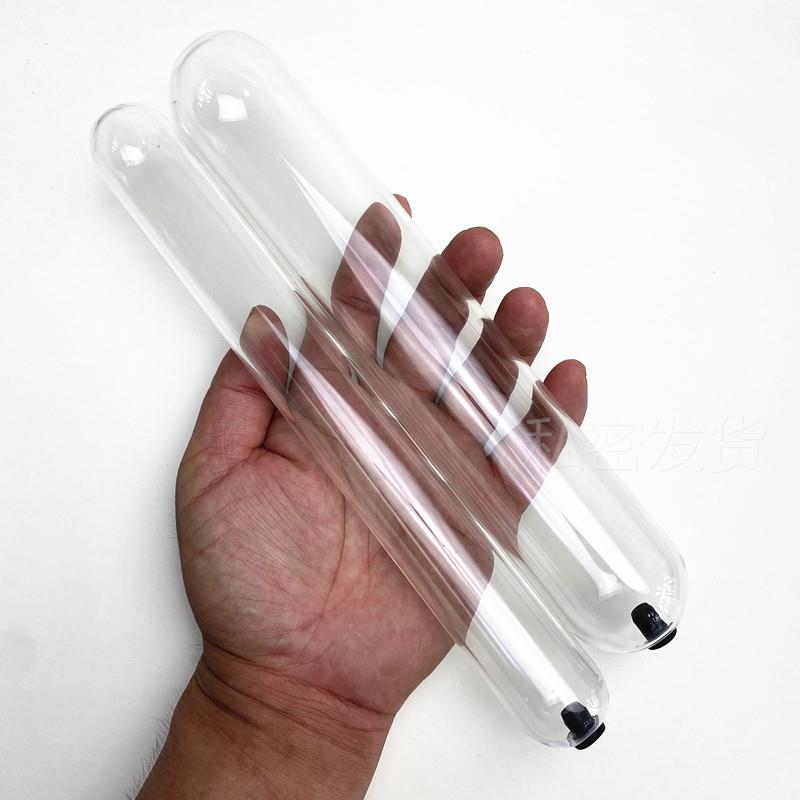 A self-pleasuring toy made of glass for use inside the anus.