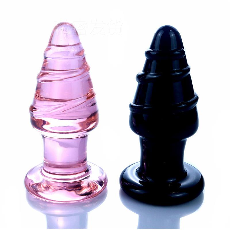 Glass-made femalemasturbation toy fake phallus adult product