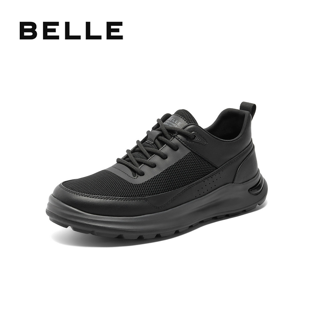 百丽简约透气休闲鞋男鞋夏季新款轻盈厚底户外跑步运动鞋A1634BM4,流行男鞋,时尚休闲鞋,淘宝优惠券,粉丝福利购,淘宝优惠卷