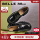 深口真皮单鞋 百丽学院风厚底乐福鞋 A5W1DAA4 新款 JK鞋 女鞋 春季
