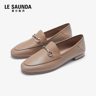 【达播专属】莱尔斯丹商场同款2025春夏真皮乐福单鞋女6M11901