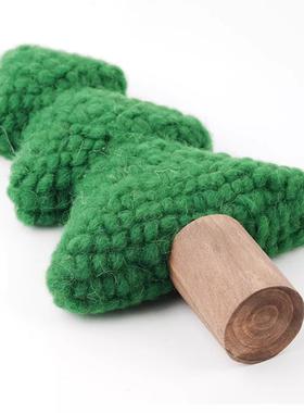 三层桌面圣诞树摆件羊毛毡