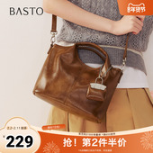 商场同款 百思图2025春季 新款 简约通勤手提包单肩斜挎包女X3660AX5