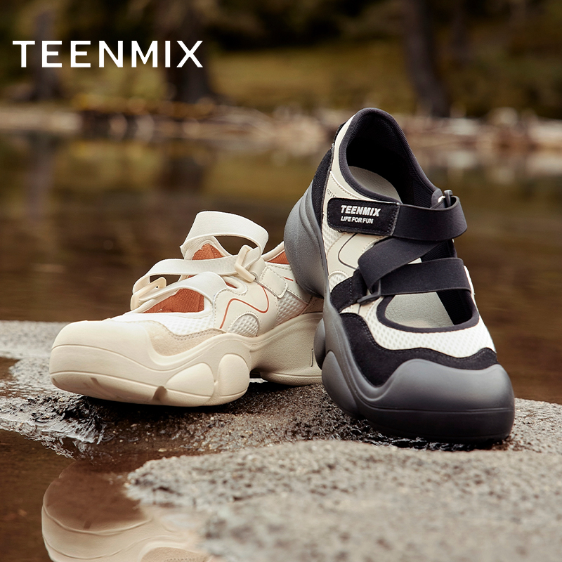 天美意复古厚底户外休闲