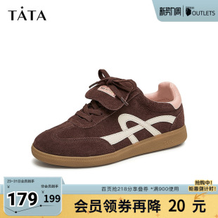 女鞋 新款 复古阿甘鞋 春季 7OV30CM4奥莱 板鞋 Tata他她休闲平底德训鞋