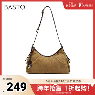 腋下包时尚 商场同款 大容量通勤单肩包TY099DX5 新款 百思图2025冬季