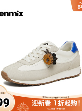 天美意2026春新款百搭复古双鞋带运动休闲户外女德训鞋KG156AM6