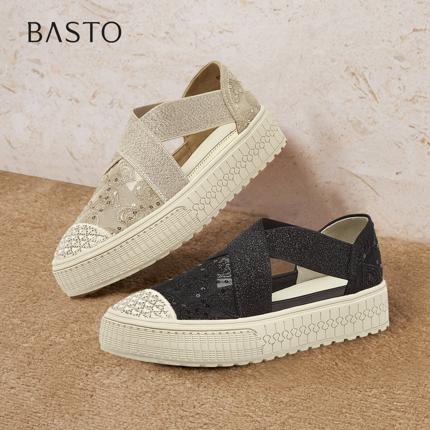 百思图夏季新款渔夫鞋时尚复古百搭休闲户外女单鞋B1707BM5