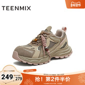 天美意2025冬新款 厚底系带休闲百搭运动户外女老爹鞋 KD123DM5