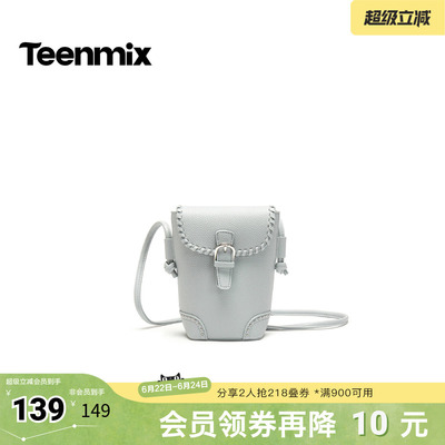 天美意2026春新款商场同款手机包单肩包迷你包女斜挎包X3226AX6