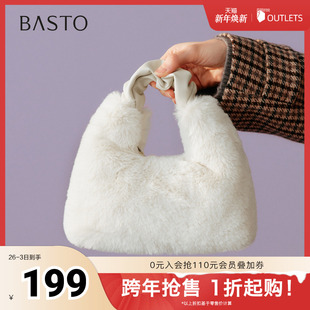 手提包时尚 商场同款 潮流单肩斜挎包女JA176DX5 新款 百思图2025冬季