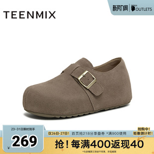 天美意春新款 KK076CM5 潮流休闲百搭复古户外度假女勃肯鞋