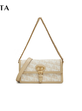 Tata他她复古老花小方包女包腋下包单肩包斜挎包2025秋新X3337CX4