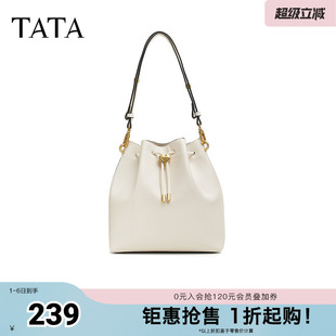TATA 时尚 休闲水桶包女新款 X3415AX5奥莱 他她春商场同款