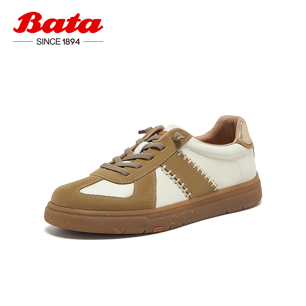 牛皮通勤软底复古德训运动鞋