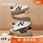 天美意复古厚底阿甘德训鞋 KG009AM4奥莱 子春夏新款 女休闲鞋 运动鞋